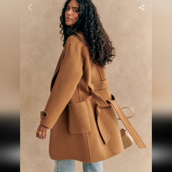 Sezane Camel Rick Coat - Picture 2 of 12